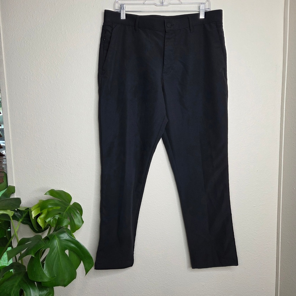 Banana Republic Mens Black Nylon‎ Pants 34 Polyester Stretch Active Golf